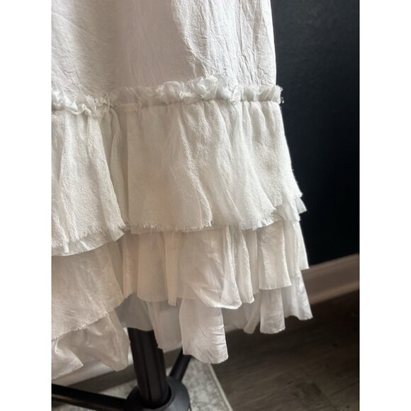 Dosa 100% Silk Ruffle Slip  Skirt Sz Small (Sz 1) - Picture 4 of 7